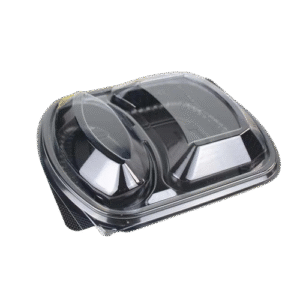 Barquette Plastique Noir 1/2