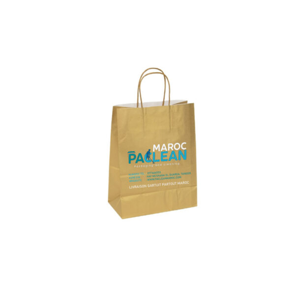 Sachet Kraft Personnalisé avec Logo – Pour Commerces & Restaurants - Image 3